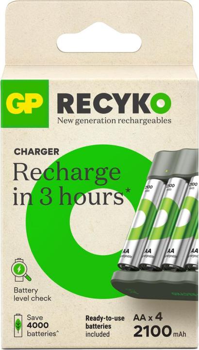 Actual product image GP Batteries Battery Recharger (1 pcs., AA, 2100 mAh, Battery + charger)