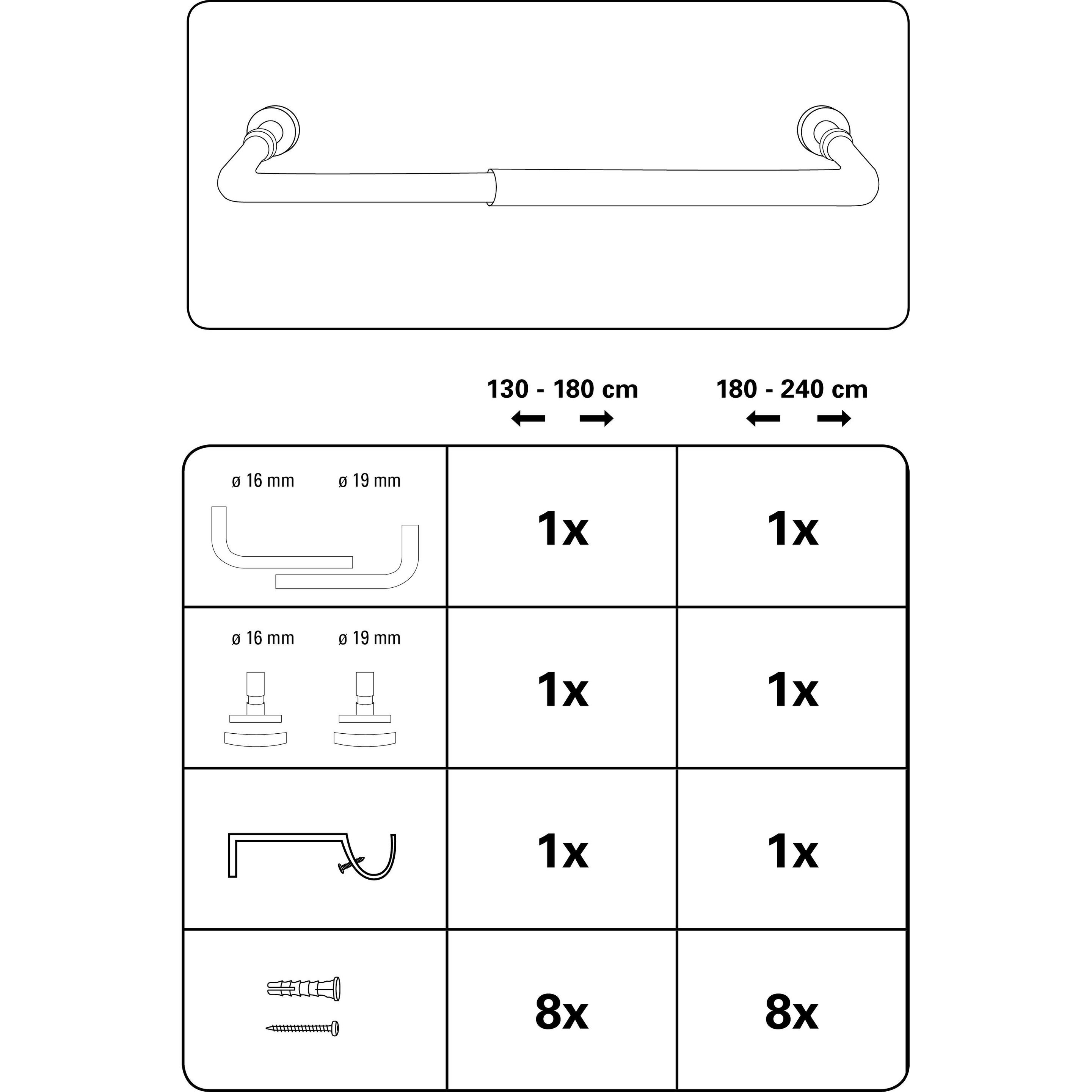 Thumbnail - Gardinia, Vorhang Zubehör, Lisa