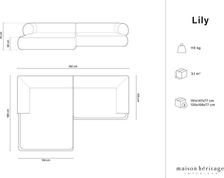 Produktbild Maison Heritage Lily (Ecksofa, Modular Sofa)