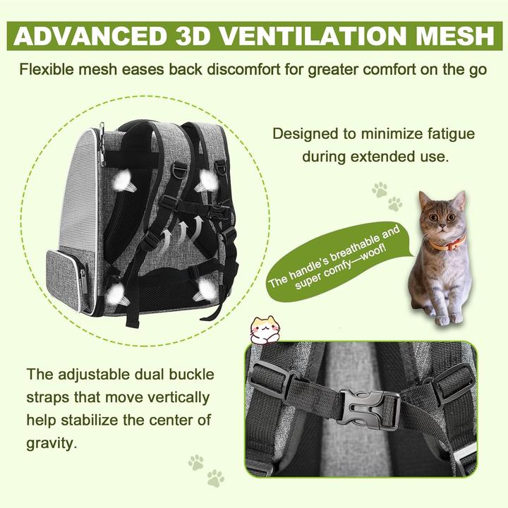 Immagine prodotto Penccor Haustier Rucksack-Raumkapsel (Gatto, Cane, Pieghevole, Traspirante)