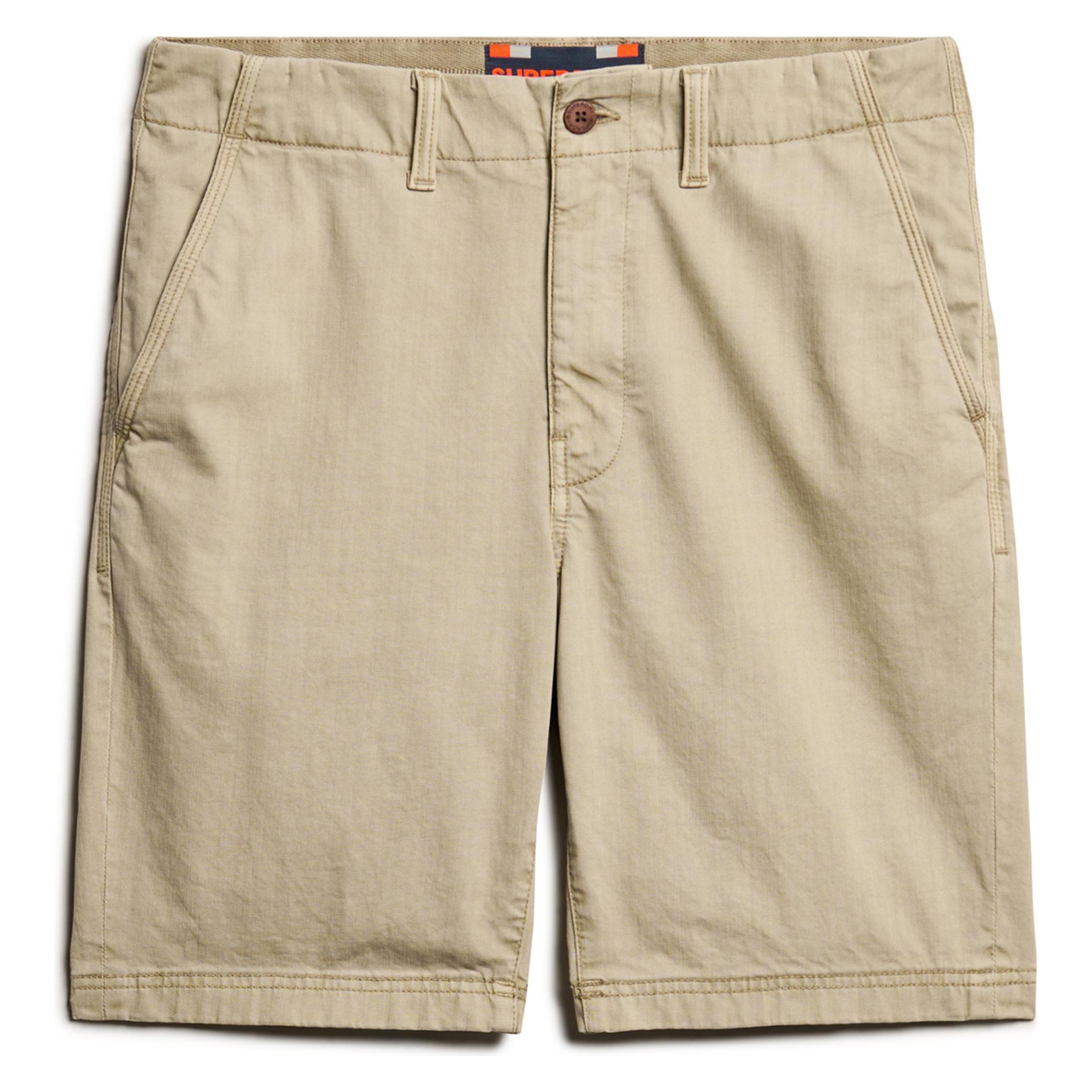 Superdry, Herren, Shorts, Vintage International Chinoshorts, Braun, (28)