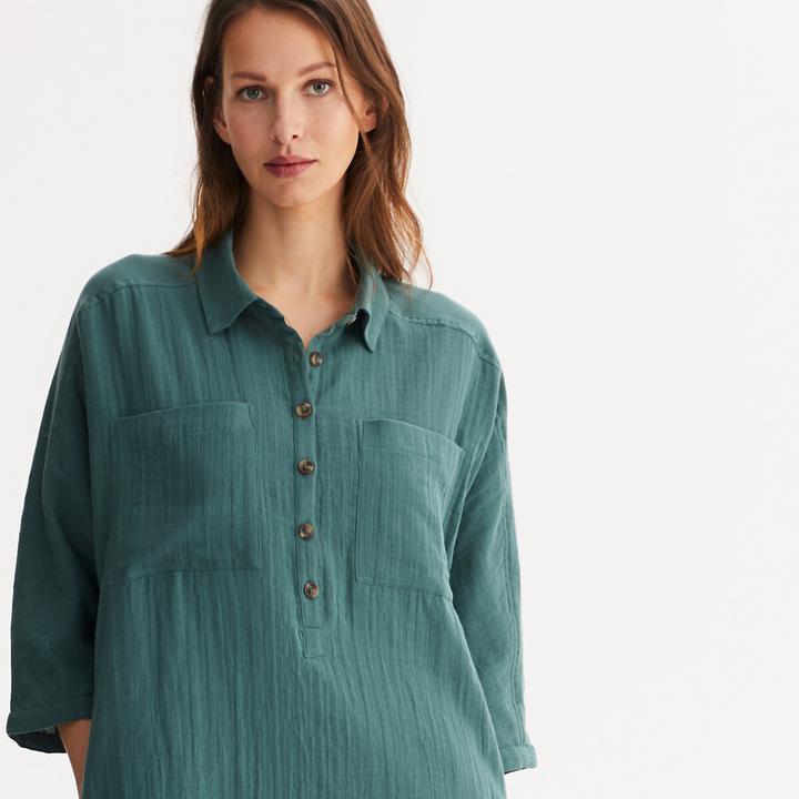 Produktbild Anne Weyburn Knielanges Kleid aus reiner Baumwolle (36)