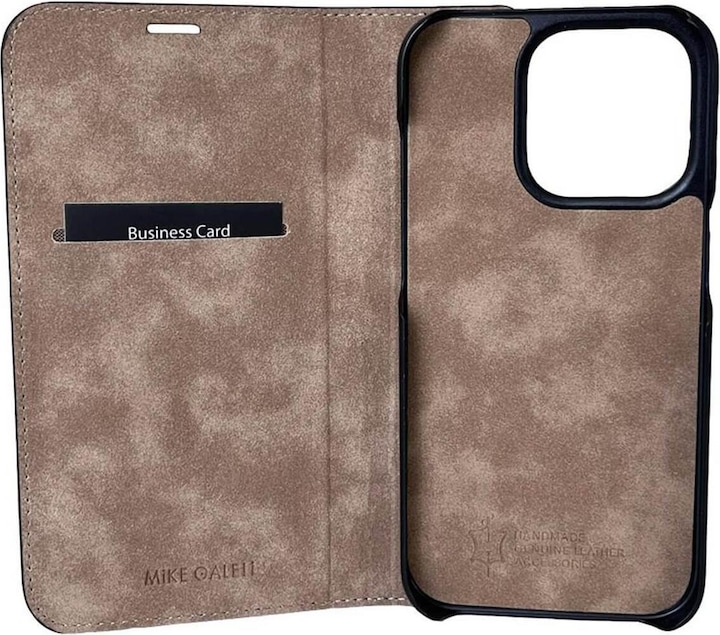 Produktbild Mike Galeli Book-Cover Echtleder Marc black (Apple iPhone 15 Plus)