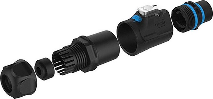Produktbild Cnlinko Wasserfestes USB Kabel für USB 3.0 Signale mit IP67 für -20°C bis +80°C 2 Meter (2 m, USB 3.0)