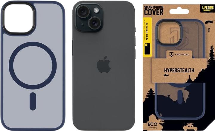 Actual product image Tactical MagForce Hyperstealth Cover for iPhone 15 Deep Blue (Apple iPhone 15)