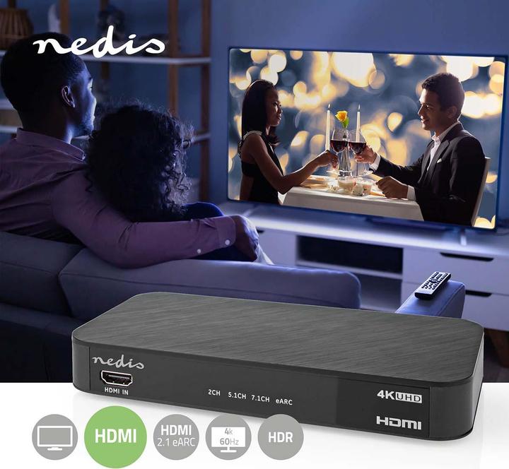 Immagine prodotto Nedis Convertitore audio digitale | 2 vie | Connessioni - Ingresso: Alimentazione DC / 1x ingresso HDMI™
