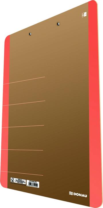 Actual product image Donau Clipboard Life 330288114 DIN A4 neon orange cardboard
