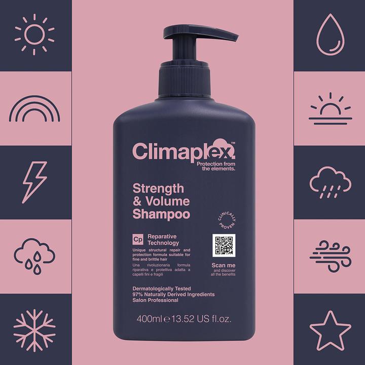 Image du produit Climaplex Shampooing Strengh & Volume (400 ml, Shampoing liquide)