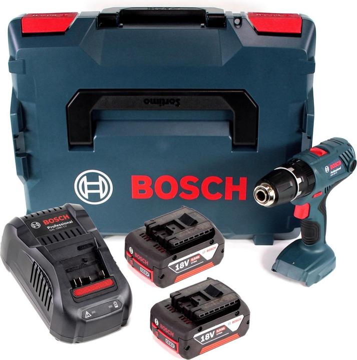 Image du produit Bosch Professional GSB 18V-21 Perceuse-visseuse à percussion sans fil 18V 55Nm + 2x Batteries 5,0Ah
