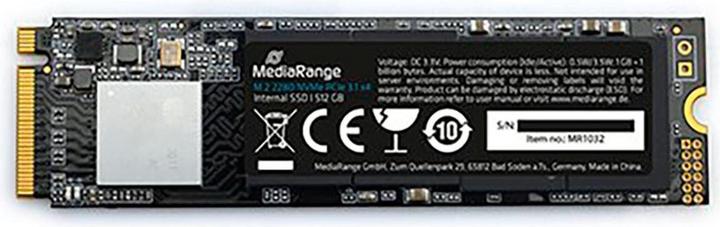 Image du produit MediaRange Interne.M.2 SSD 2280 NVMe PCIe TLC Nand (512 Go, M.2 2280)