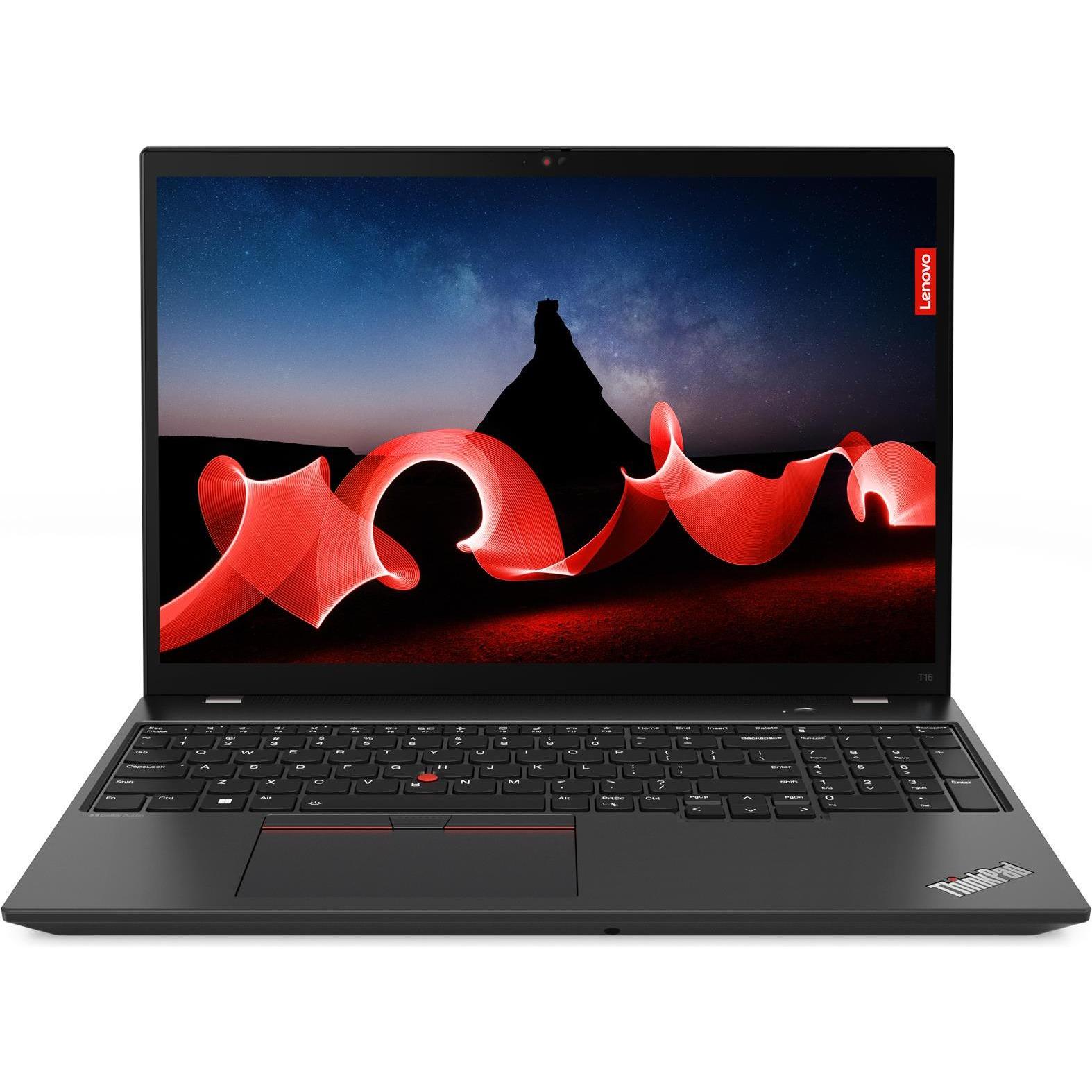 Lenovo ThinkPad T16 Gen 2 (16", 512 GB, 16 GB, DE, Intel Core i5-1345U), Notebook, Schwarz