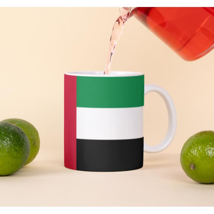 Tinisu, Tasse, UAE Flagge Tasse Vereinigte Arabische Emirate Pot Kaffee National Becher BÃ¼ro (325 ml, 1 x)