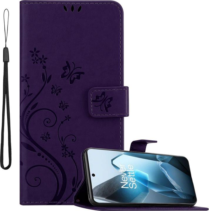 Cadorabo Hülle für OnePlus 13 mit Blumen Muster (OnePlus 13)