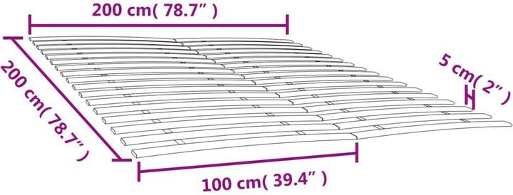 Produktbild vidaXL Lattenrost-Ersatz