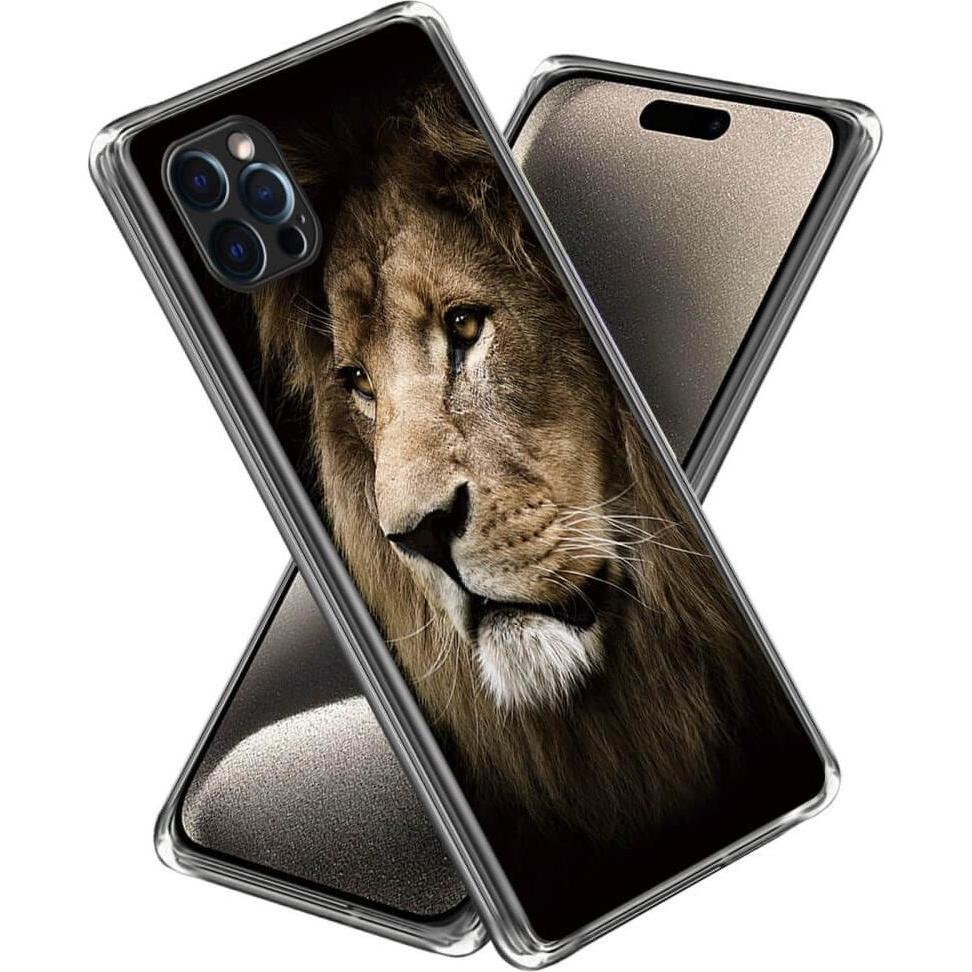 Cover-Discount iPhone 15 Pro - Cover Handyhülle IMD Lion (Apple iPhone 15 Pro), Smartphone Hülle