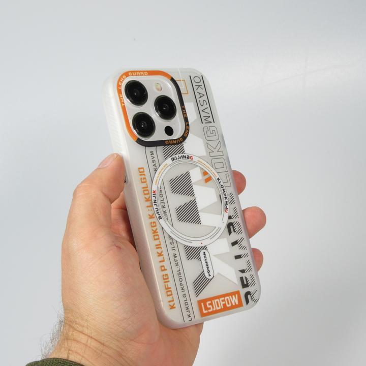 Produktbild PhoneLook Hülle MWK Cyber Grid Silikon mit MagSafe (Apple iPhone 15 Pro)