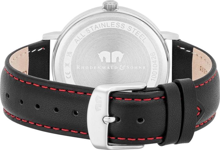 Image du produit Montre à quartz Arakon II en cuir véritable argent - 34074 (Montre analogique, 42 mm)