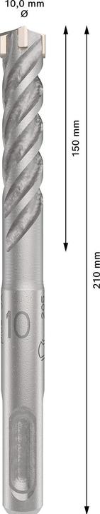 Actual product image Bosch Professional Zubehör PRO SDS plus-5X hammer drill bit, 10 x 50 x 110 mm (10 millimetres)
