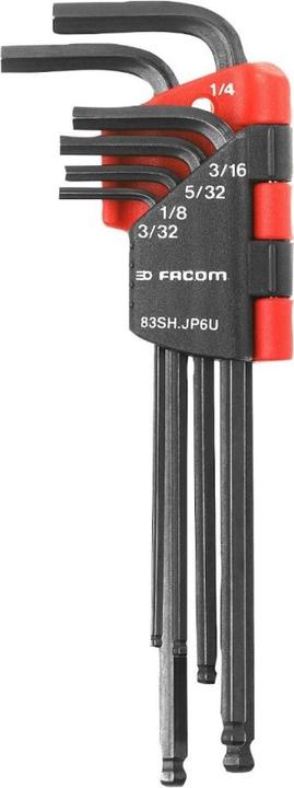 Actual product image Facom 83SH.JP9BPB Long hex key L-wrenches 6-sided in holder