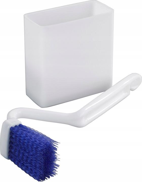 Wenko WC-Randreiniger mit Box praktische, abgewinkelte WC-Reinigungsbürste