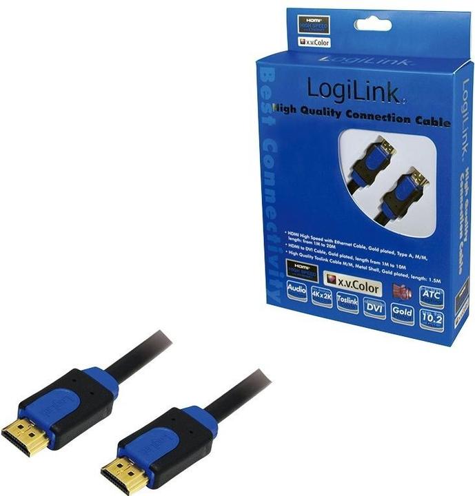 Produktbild LogiLink HDMI (Typ A) — HDMI (Typ A)| 19-Polig (1 m, HDMI)