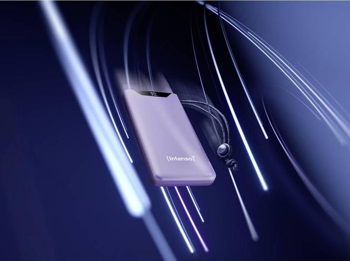 Actual product image Intenso Powerbank F10000 10000 mAh Purple (10000 mAh, 20 W, 37 Wh)