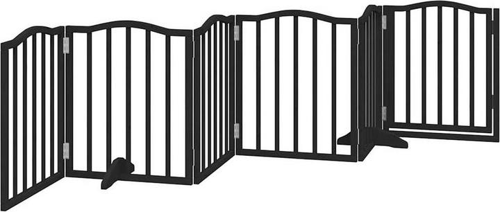 Actual product image vidaXL Hundetor mit Tür Faltbar Hundegitter Schutzgitter 6-tlg. Pappelholz (60 - 300 cm)