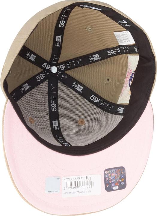 Actual product image New Era 59Fifty Fitted Cap - Los Angeles Lakers camel beige (7 1/4)