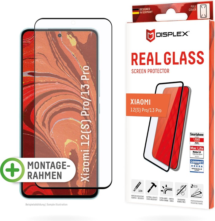 Produktbild Displex Real Glass, Full Cover Panzerglas (1 Stück, Xiaomi 13 Pro, Xiaomi 12S Pro)