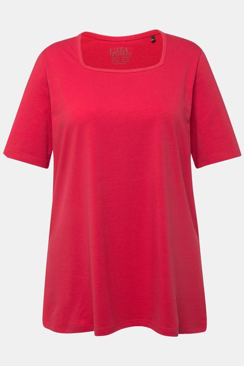 Actual product image Ulla Popken Essential Square Neck Stretch Tee (60)