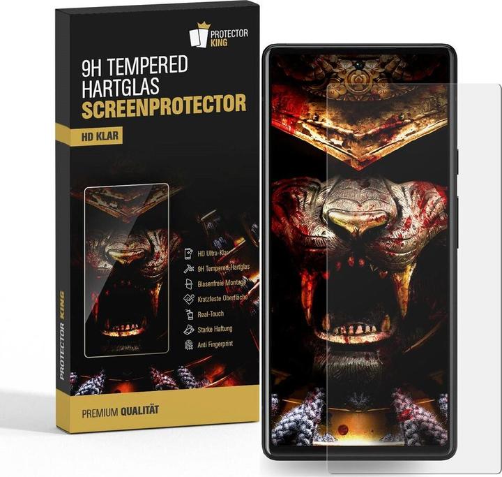 Produktbild Protectorking 6x 3D A++ echtes Tempered 9H Panzerhartglas KLAR (6 Stück, Google Pixel 6a)