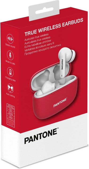 Image du produit Celly PANTONE TWS IN EAR RED PT-TWS008R1 (5 h, Sans fil)