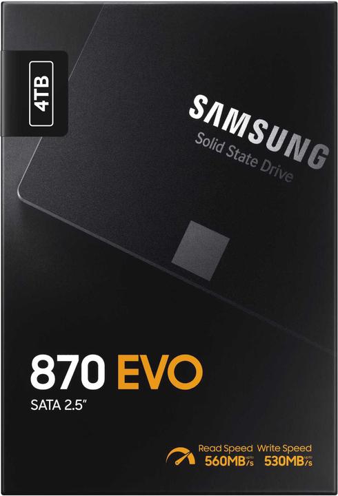 Image du produit Samsung 870 EVO (4000 Go, 2.5")
