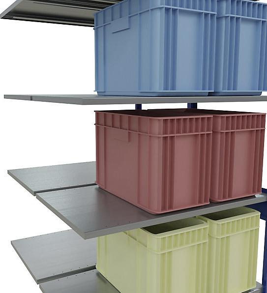 Actual product image eurokraft pro Boltless shelving, double row