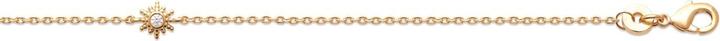 Produktbild Lara Vergoldetem Messing ARMBAND – 16+2 – ZIRKONIA – SONNE (Vergoldet)