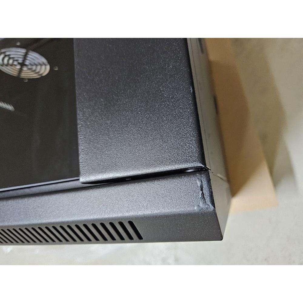 Allnet 19"Wandgehäuse, 6HE, 1-teilig, T450mm, Schwarz, SMC-Serie,*Demoschrank mit Lackfarbfehler und (6 HE), Armadio rack, Nero