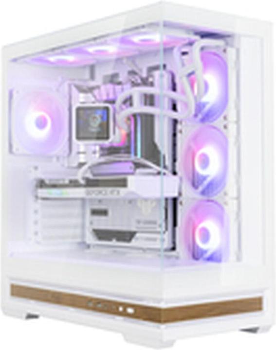 Zalman Boitier Moyen Tour ATX P40 Namu RGB avec panneaux vitrés (Blanc) (ATX, mATX, Mini-ITX)