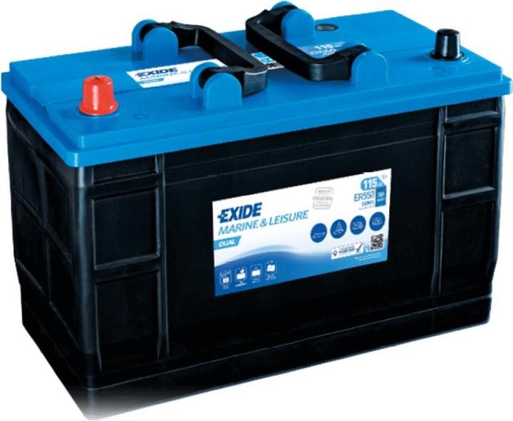Immagine prodotto Exide ER550 Batteria a doppia alimentazione 12V 115Ah 650A (12 V, 115 Ah)