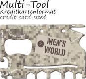 Actual product image Accentra MEN'S WORLD bath set in tin gift box, incl. 50ml Body Wash, 50ml After Shave Balm, Multi-Too (Beard care set)