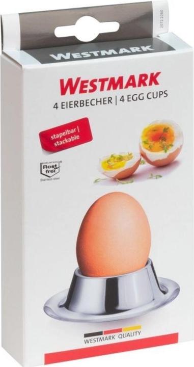Produktbild Westmark 4 Eierbecher, rund, Edelstahl, 4 sb (4x)