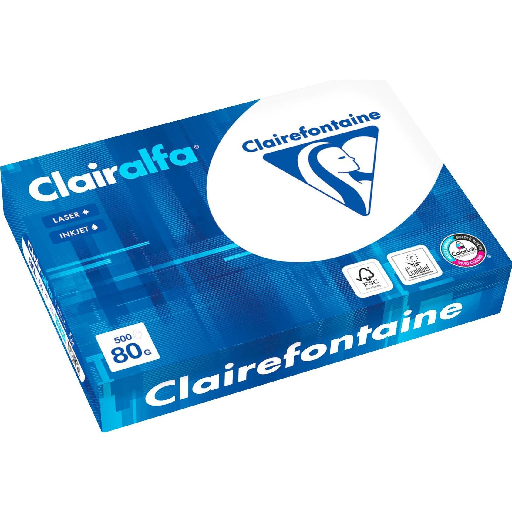 Clairefontaine, Kopierpapier, Clairalfa (80 g/m², 500 x, A4)