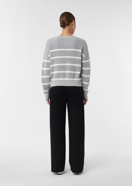Image du produit Comma Strickpullover Gestreifter Strickpullover im Relaxed Fit (S)