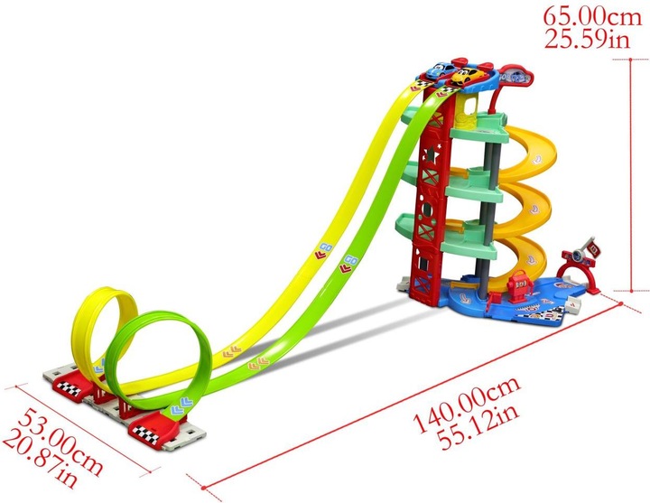 Produktbild BB Junior Mega Race Track Set Garage