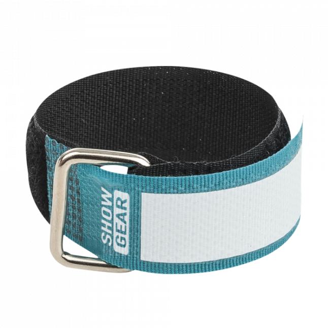 Actual product image Showgear Snap Fastener 20x200 Green 10 pieces (Velcro cable ties, 200 mm, 10 pcs.)