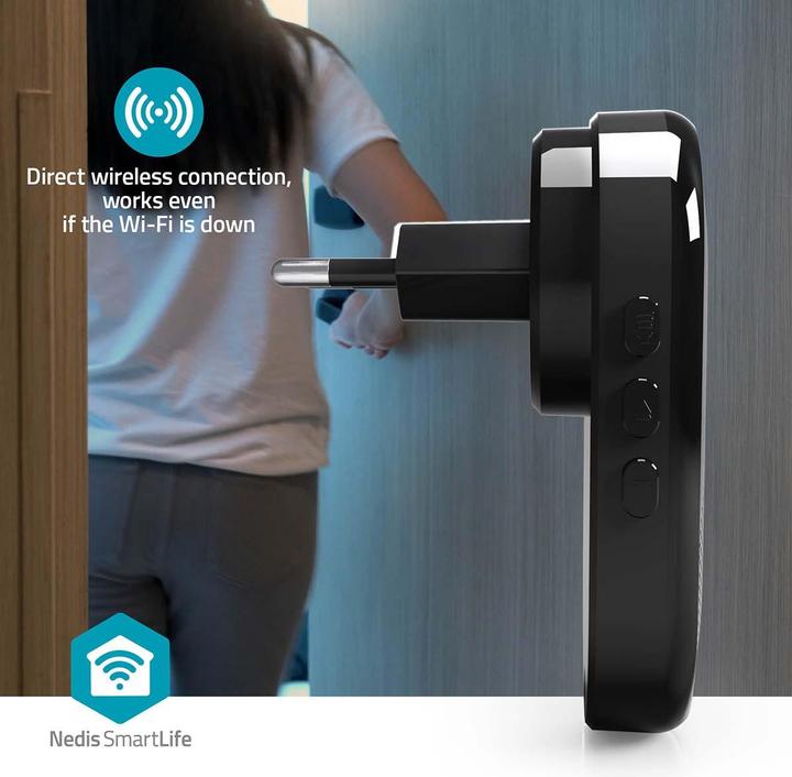 Produktbild Nedis SmartLife Gong | RF, Frequenz 433 Mhz | Zubehör für: WIFICDP11BK / WIFICDP21BK / WIFICDP31BK | (Funk 433-Mhz)