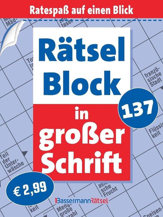 Rätselblock in grosser Schrift 137 (German, Eberhard Krüger, 2026)