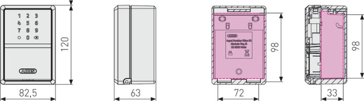 Produktbild Abus KeyGarage 787 Smart Bluetooth zur Wandmontage