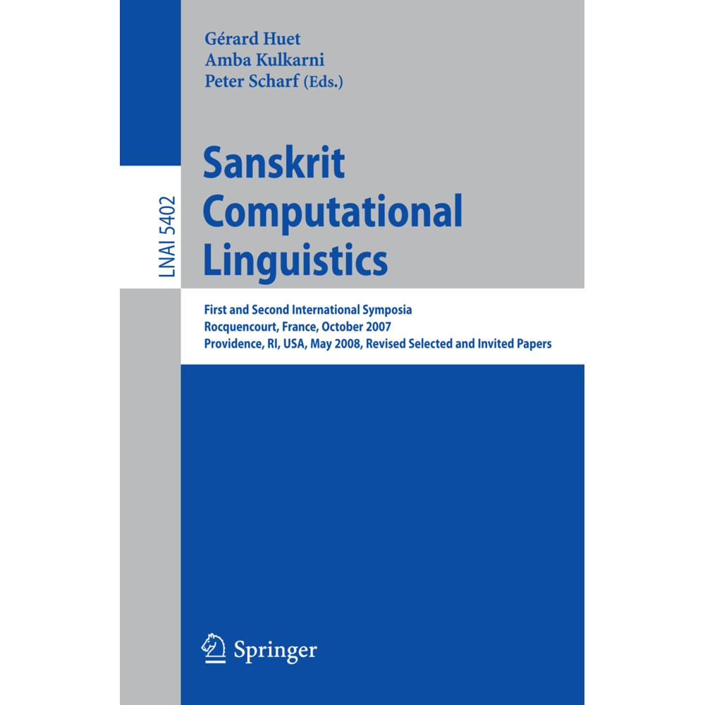 Sanskrit Computational Linguistics, Fachbücher