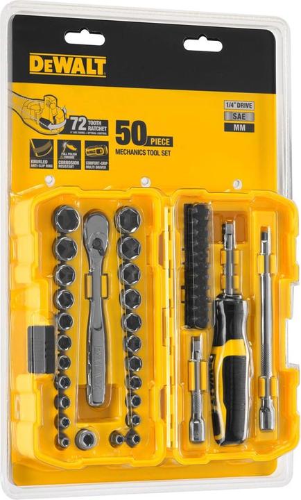 Produktbild DeWalt SCHLÜSSELSATZ 50-tlg. 1/4" NANO