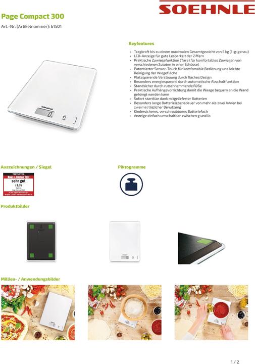 Immagine prodotto Soehnle Pagina Compatto 300